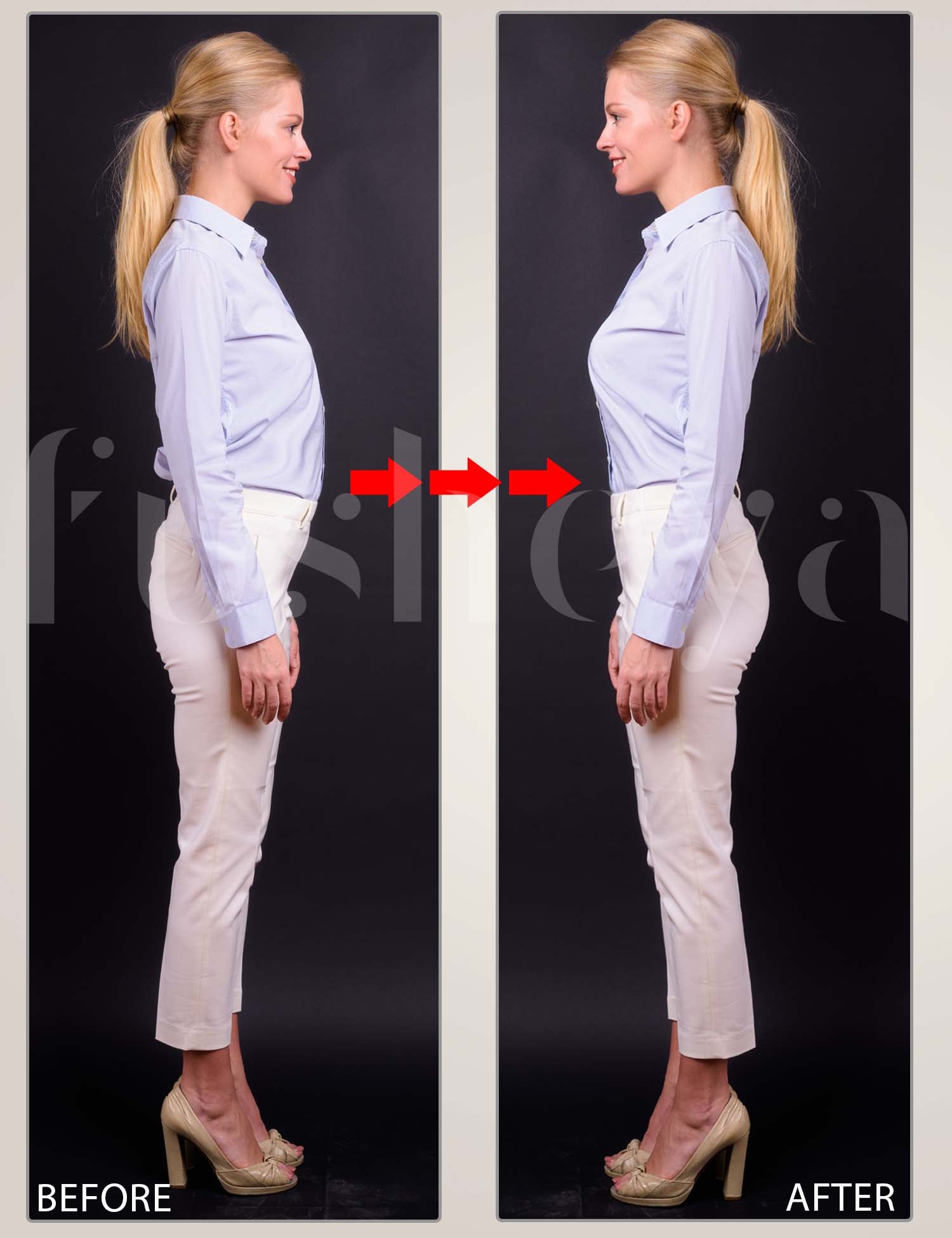 FUSHEYA Higher Waist Body Shaper Shorts-before-after-results