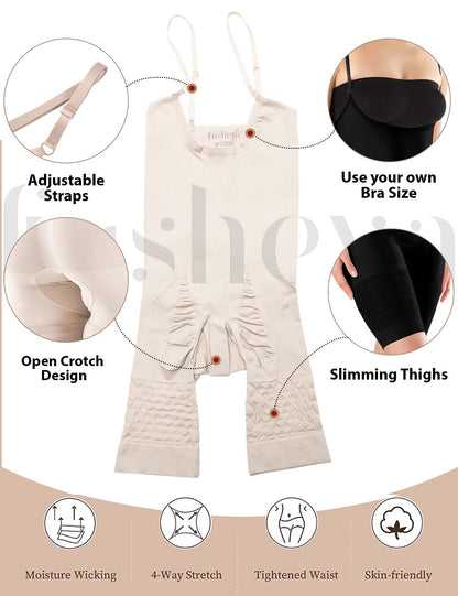 Full Body Shaper Bodysuit Seamless Shapewear for Women functions