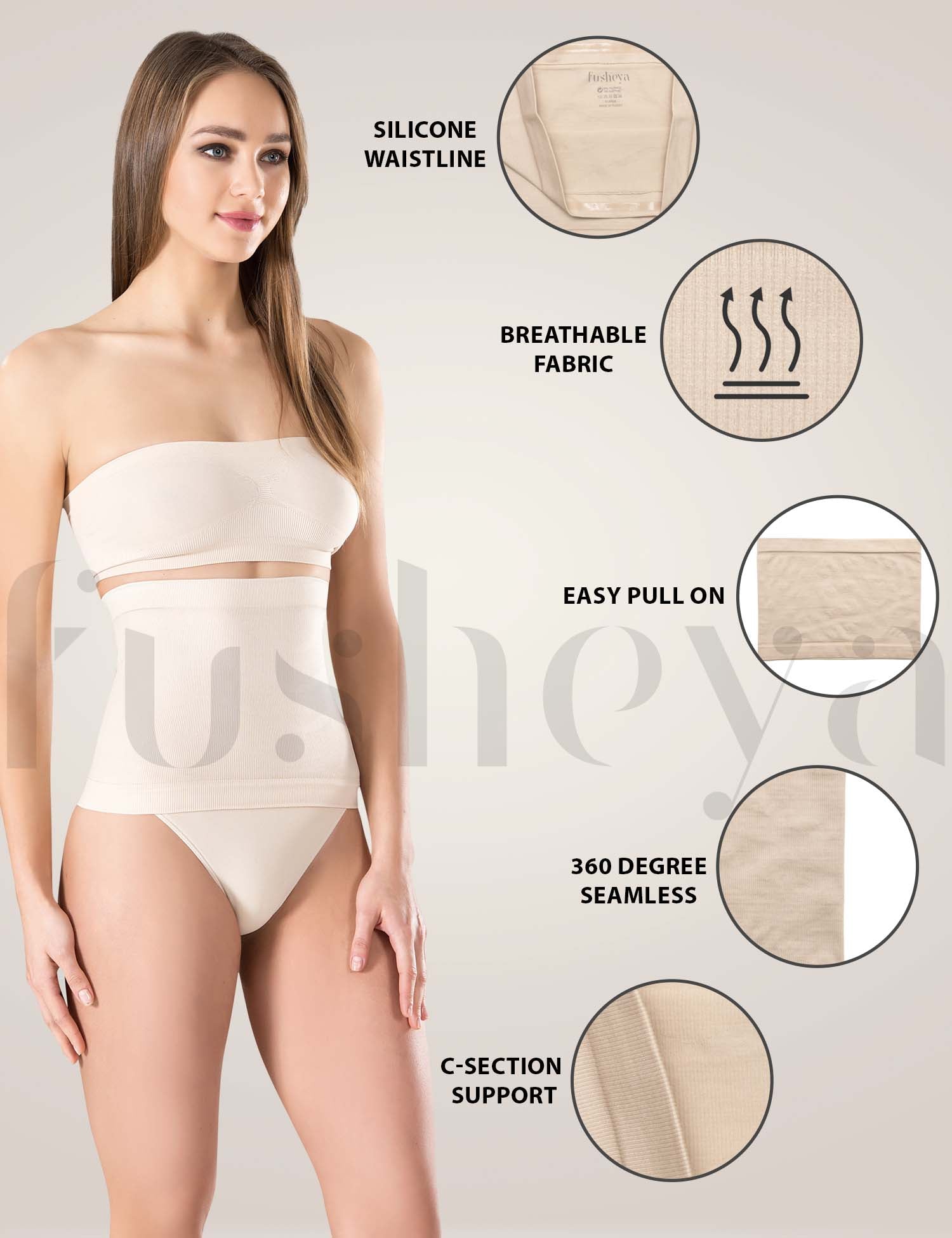 Fusheya Waist Trimmer Belt Body Shape-Material Details